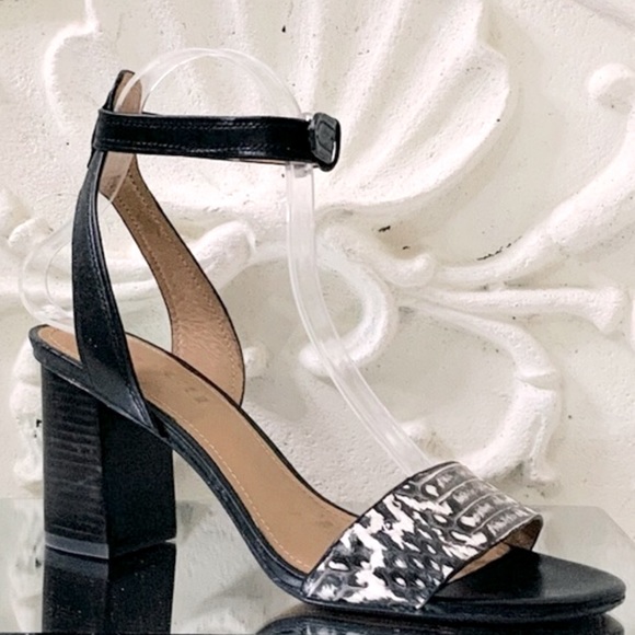 Coach Paige Leather Block Heel Sandals - Picture 1 of 9